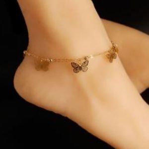Butterfly anklet